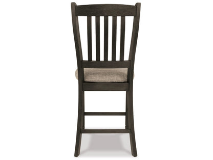 Signature Design by Ashley - Tyler Creek Upholstered Barstool (Set Of 2) in Black/Gray - D736-124 veiw 4