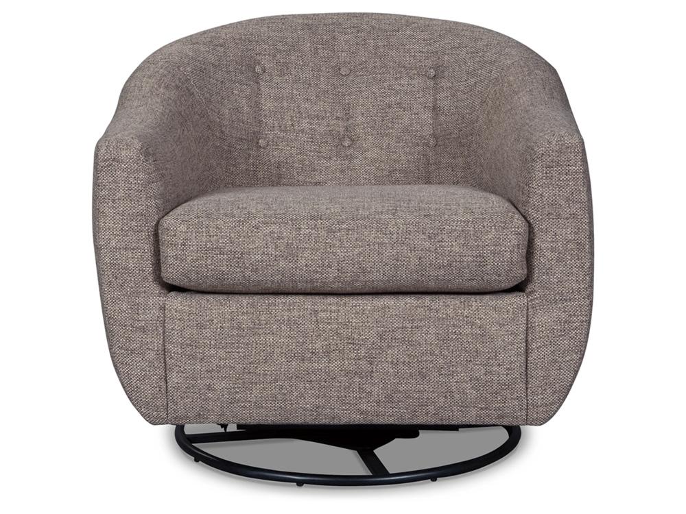 Signature Design by Ashley - Upshur Swivel Glider Accent Chair in Taupe - A3000003 veiw 1