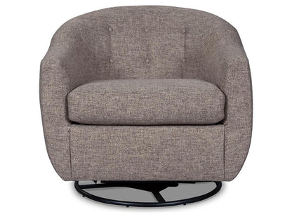 Signature Design by Ashley - Upshur Swivel Glider Accent Chair in Taupe - A3000003 veiw 1