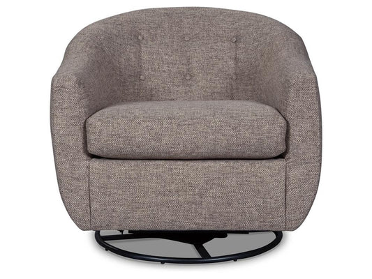 Signature Design by Ashley - Upshur Swivel Glider Accent Chair in Taupe - A3000003 veiw 1