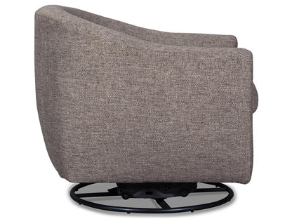 Signature Design by Ashley - Upshur Swivel Glider Accent Chair in Taupe - A3000003 veiw 3