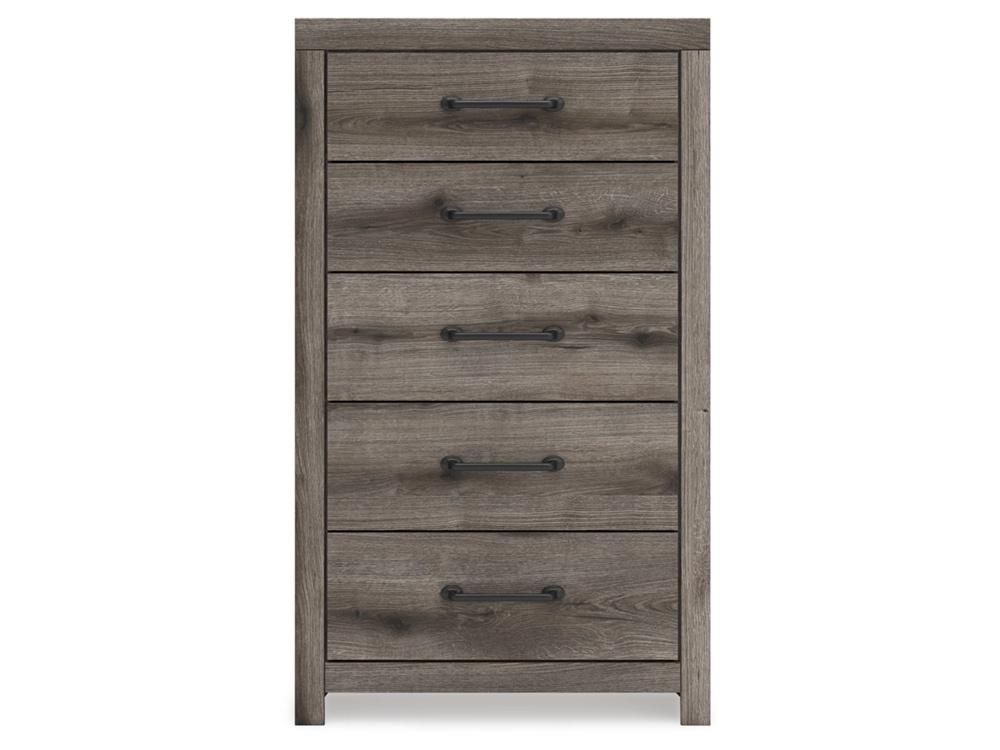 Signature Design by Ashley - Urbanoore Five Drawer Chest in Brown Gray - B2405-46 veiw 1