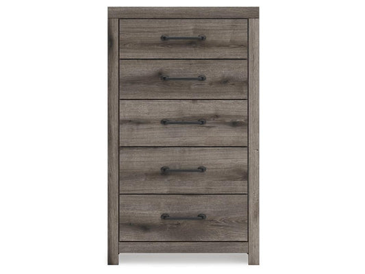 Signature Design by Ashley - Urbanoore Five Drawer Chest in Brown Gray - B2405-46 veiw 1