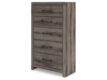 Signature Design by Ashley - Urbanoore Five Drawer Chest in Brown Gray - B2405-46 veiw 3