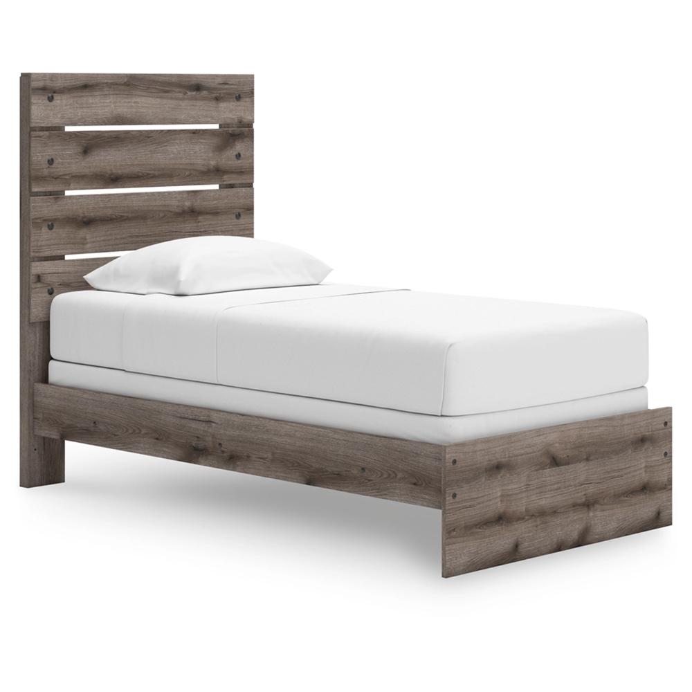 Signature Design by Ashley - Urbanoore Twin Panel Bed in Brown Gray veiw 1