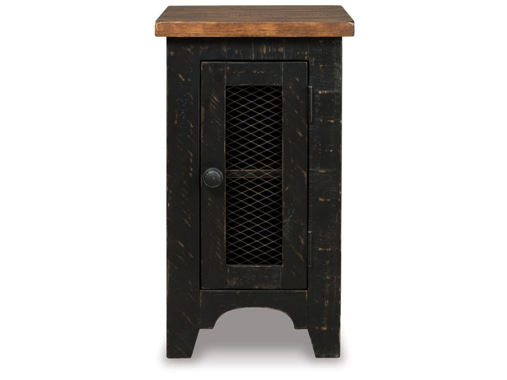Signature Design by Ashley - Valebeck Chair Side End Table in Black/Brown - T468-7 veiw 1