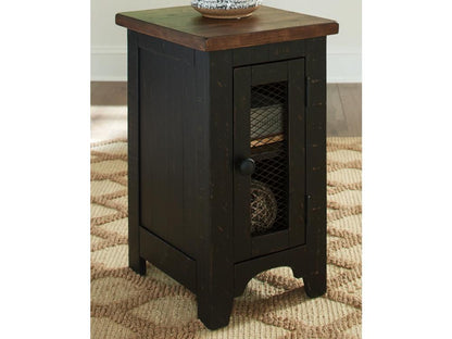 Signature Design by Ashley - Valebeck Chair Side End Table in Black/Brown - T468-7 veiw 2