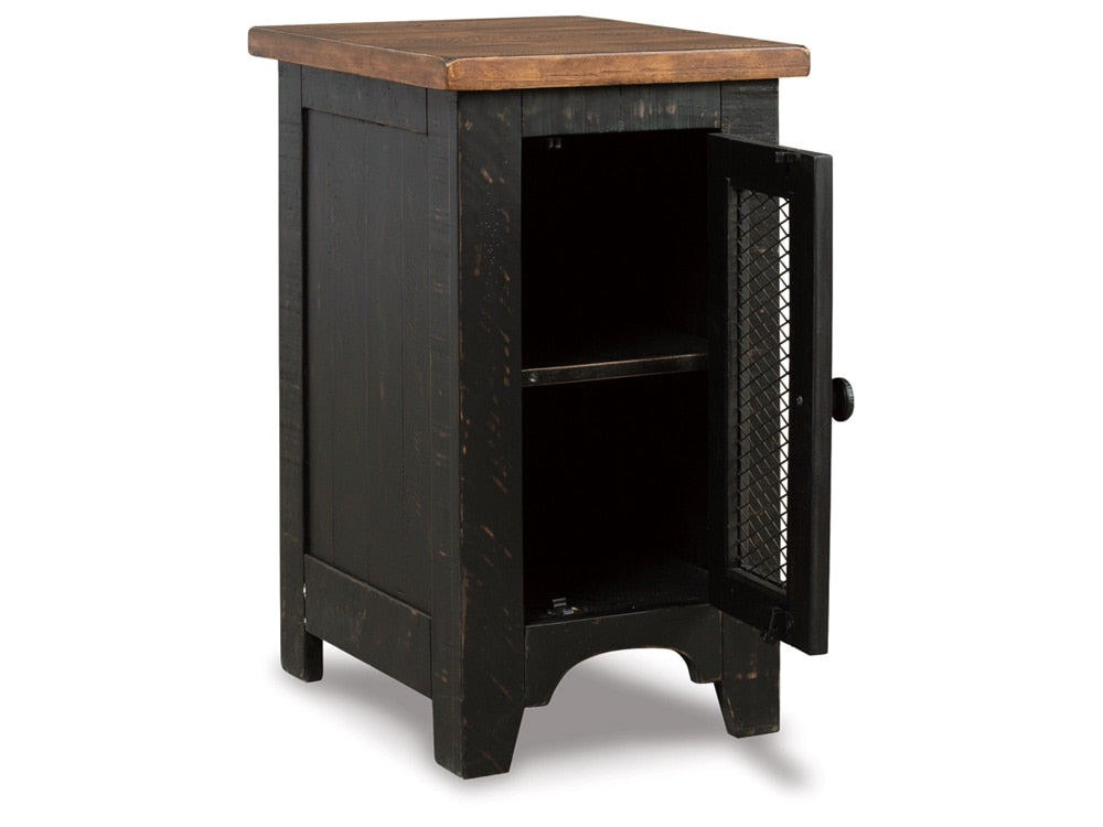 Signature Design by Ashley - Valebeck Chair Side End Table in Black/Brown - T468-7 veiw 3