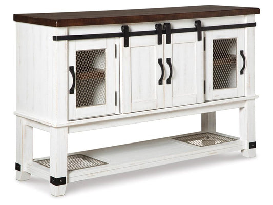 Signature Design by Ashley - Valebeck Dining Room Server in White/Brown - D546-60 veiw 1