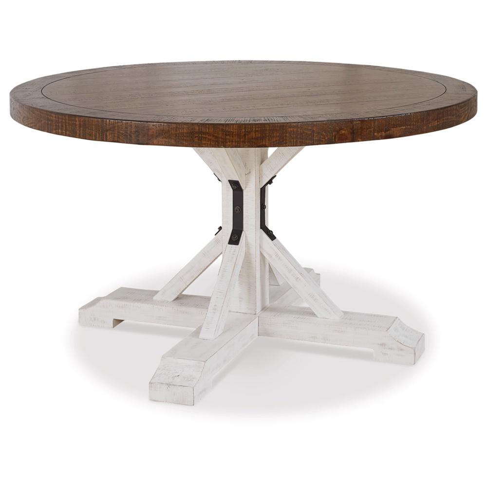 Signature Design by Ashley - Valebeck Round Dining Table in Brown veiw 1