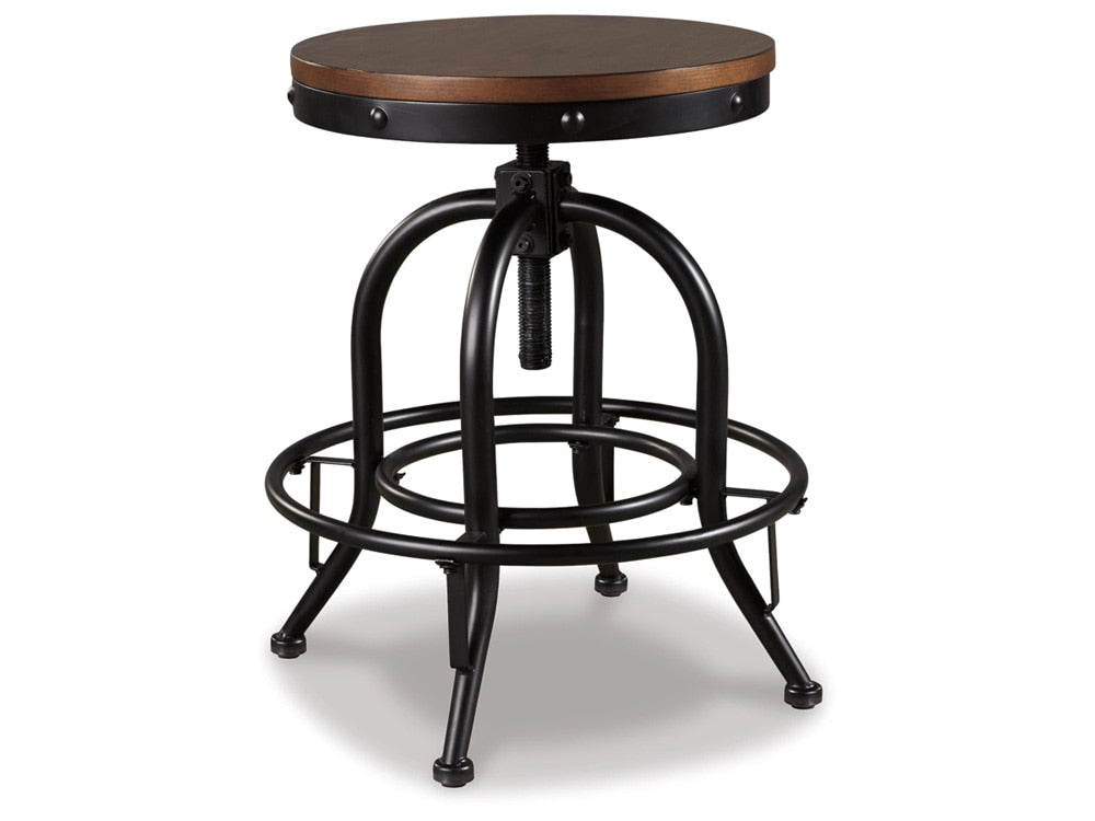 Signature Design by Ashley - Valebeck Swivel Barstool (Set Of 2) in Brown/Black - D546-224 veiw 1