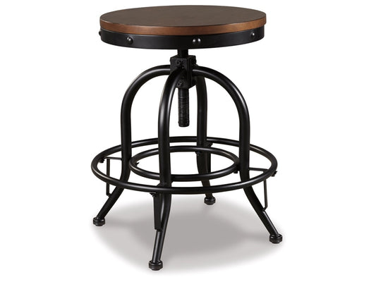 Signature Design by Ashley - Valebeck Swivel Barstool (Set Of 2) in Brown/Black - D546-224 veiw 1