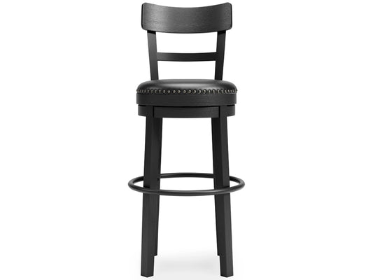 Signature Design by Ashley - Valebeck Tall Uph Swivel Barstool in Black - D546-630 veiw 1