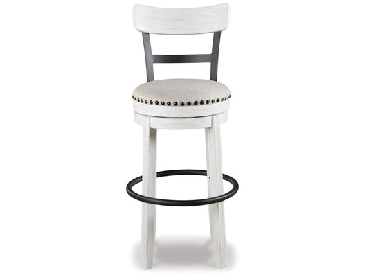 Signature Design by Ashley - Valebeck Tall Uph Swivel Barstool(Set Of 2) in White - D546-530 veiw 1