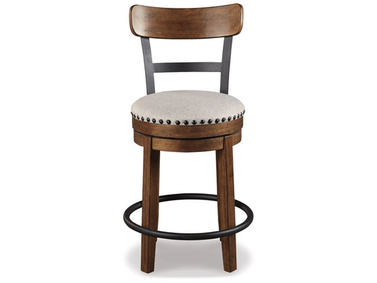 Signature Design by Ashley - Valebeck Uph Swivel Barstool (Set Of 2) in Brown - D546-424 veiw 1