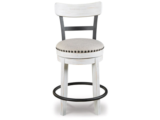 Signature Design by Ashley - Valebeck Uph Swivel Barstool (Set Of 2) in White - D546-524 veiw 1