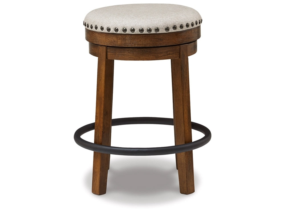 Signature Design by Ashley - Valebeck Uph Swivel Stool in Brown/Black - D546-124 veiw 1
