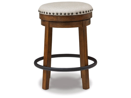 Signature Design by Ashley - Valebeck Uph Swivel Stool in Brown/Black - D546-124 veiw 1