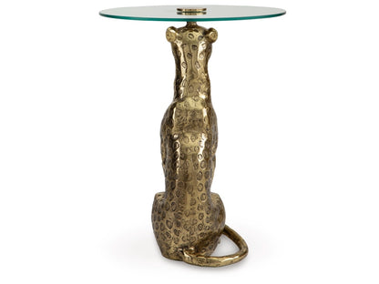 Signature Design by Ashley - Vallain Accent Table in Antique Gold Finish - A4000605 veiw 3