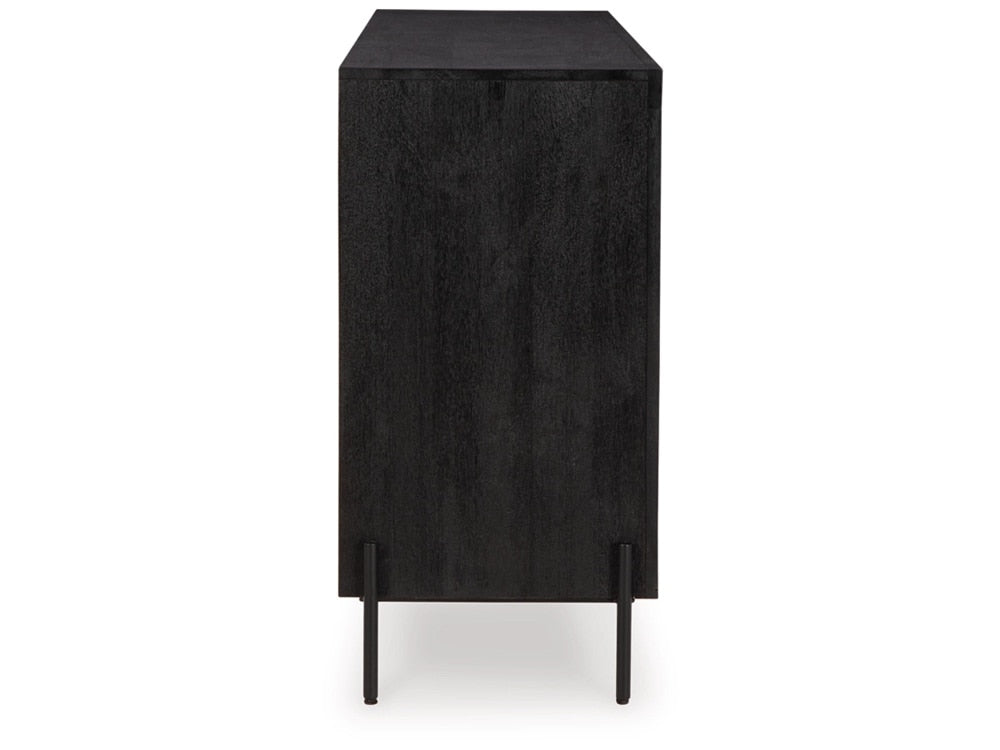 Signature Design by Ashley - Vallisburg Accent Cabinet in Black/Natural - A4000644 veiw 4