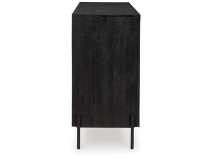 Signature Design by Ashley - Vallisburg Accent Cabinet in Black/Natural - A4000644 veiw 4