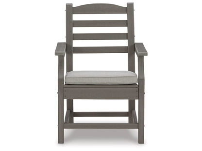 Signature Design by Ashley - Visola Arm Chair With Cushion (Set of 2) in Gray - P802-601A veiw 1