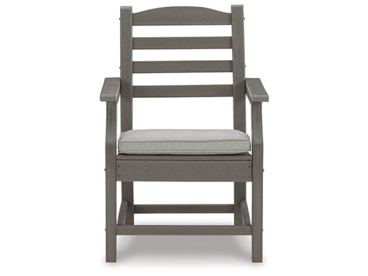 Signature Design by Ashley - Visola Arm Chair With Cushion (Set of 2) in Gray - P802-601A veiw 1