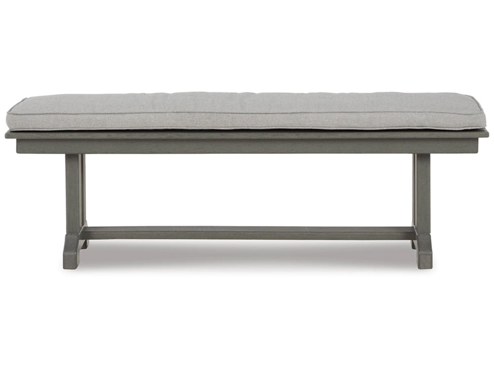 Signature Design by Ashley - Visola Bench With Cushion in Gray - P802-600 veiw 1