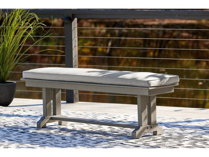 Signature Design by Ashley - Visola Bench With Cushion in Gray - P802-600 veiw 2