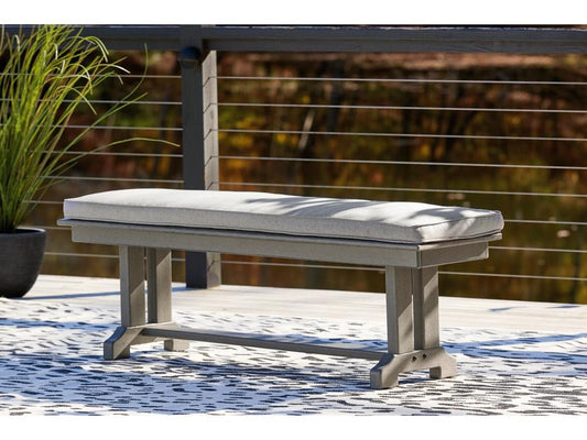 Signature Design by Ashley - Visola Bench With Cushion in Gray - P802-600 veiw 2