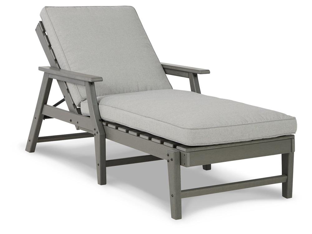 Signature Design by Ashley - Visola Chaise Lounge With Cushion in Gray - P802-815 veiw 3