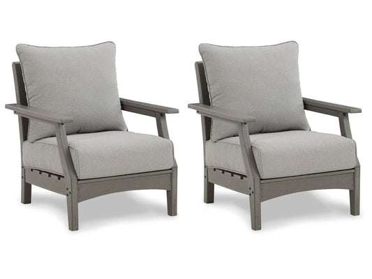 Signature Design by Ashley - Visola Lounge Chair w/Cushion (Set of 2) in Gray - P802-820 veiw 2