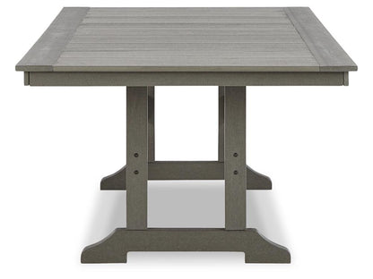 Signature Design by Ashley - Visola Outdoor RECT Dining Table w/UMB OPT in Gray - P802-625 veiw 3