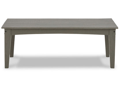 Signature Design by Ashley - Visola Outdoor Rectangular Cocktail Table in Gray - P802-701 veiw 1