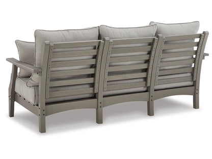 Signature Design by Ashley - Visola Outdoor Sofa With Cushion in Gray - P802-838 veiw 3