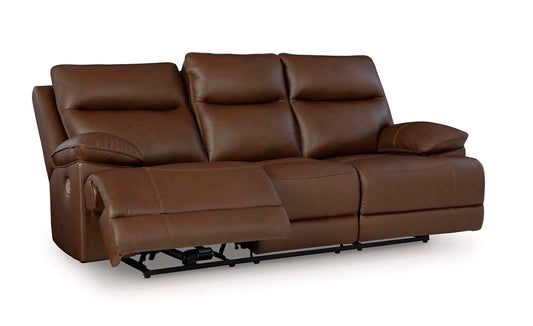 Signature Design by Ashley - VonRyan Pwr Rec Sofa With Adj Headrest in Tobacco - U1040015 veiw 1