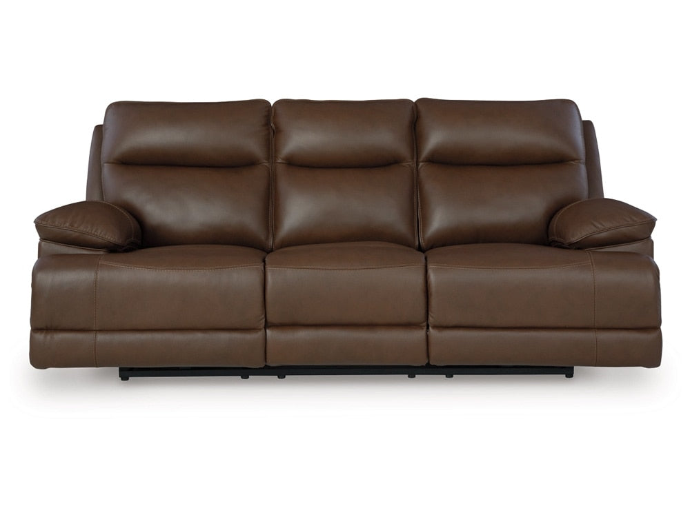 Signature Design by Ashley - VonRyan Pwr Rec Sofa With Adj Headrest in Tobacco - U1040015 veiw 3