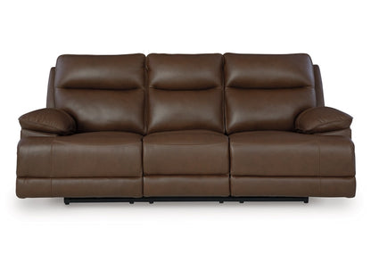 Signature Design by Ashley - VonRyan Pwr Rec Sofa With Adj Headrest in Tobacco - U1040015 veiw 3