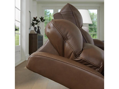 Signature Design by Ashley - VonRyan Pwr Rec Sofa With Adj Headrest in Tobacco - U1040015 veiw 4