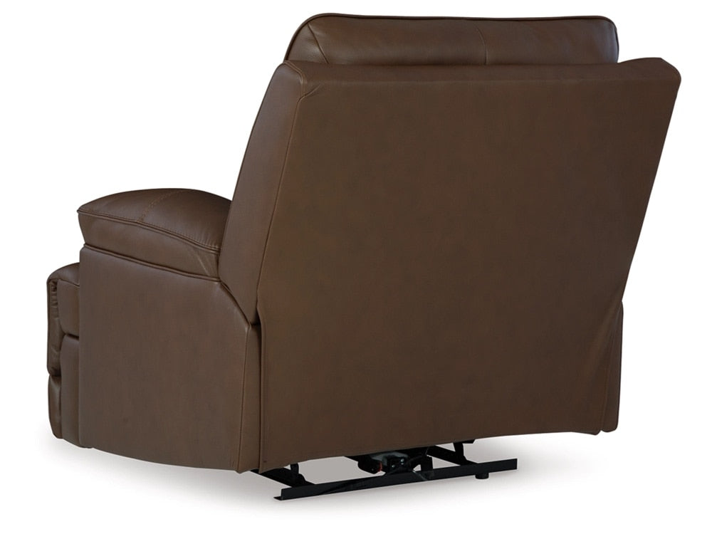 Signature Design by Ashley - VonRyan Pwr Recliner/Adj Headrest in Tobacco - U1040013 veiw 4
