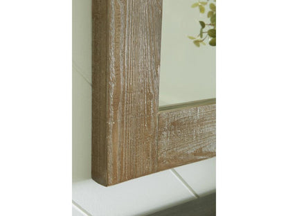 Signature Design by Ashley - Waltleigh Accent Mirror in Distressed Brown - A8010277 veiw 4