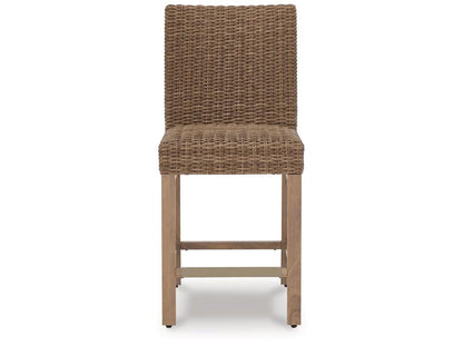 Signature Design by Ashley - Walton Bridge Outdoor Barstool (Set of 2) in Driftwood - P749-130 veiw 1