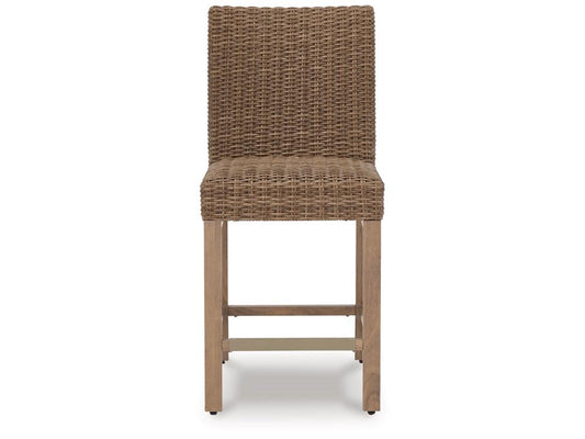 Signature Design by Ashley - Walton Bridge Outdoor Barstool (Set of 2) in Driftwood - P749-130 veiw 1