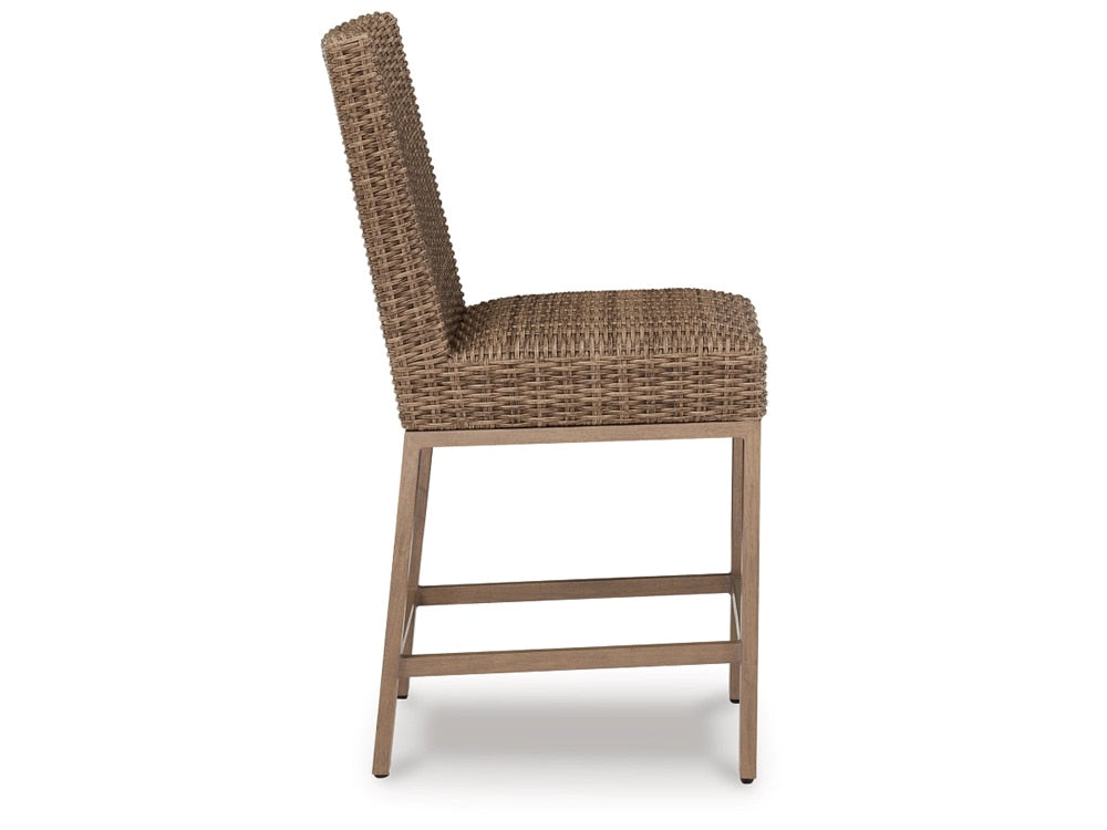 Signature Design by Ashley - Walton Bridge Outdoor Barstool (Set of 2) in Driftwood - P749-130 veiw 4