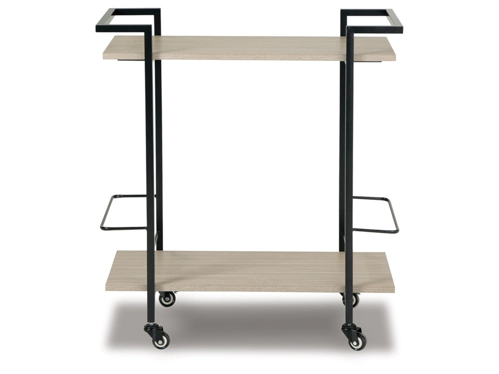 Signature Design by Ashley - Waylowe Bar Cart in Brown/Black - A4000389 veiw 1