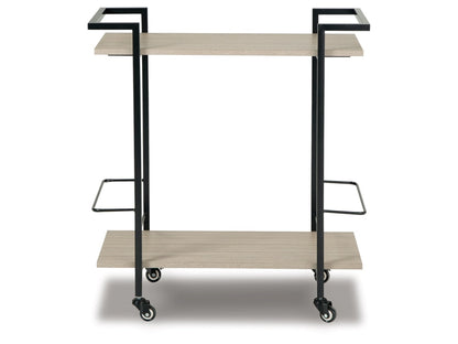 Signature Design by Ashley - Waylowe Bar Cart in Brown/Black - A4000389 veiw 1