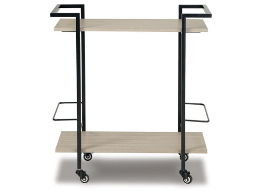 Signature Design by Ashley - Waylowe Bar Cart in Brown/Black - A4000389 veiw 1