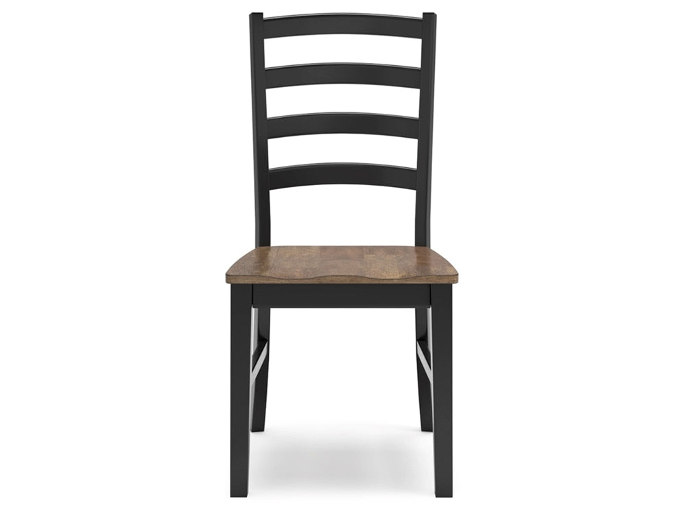 Signature Design by Ashley - Wildenauer Dining Room Side Chair (Set Of 2) in Brown/Black - D634-01 veiw 1