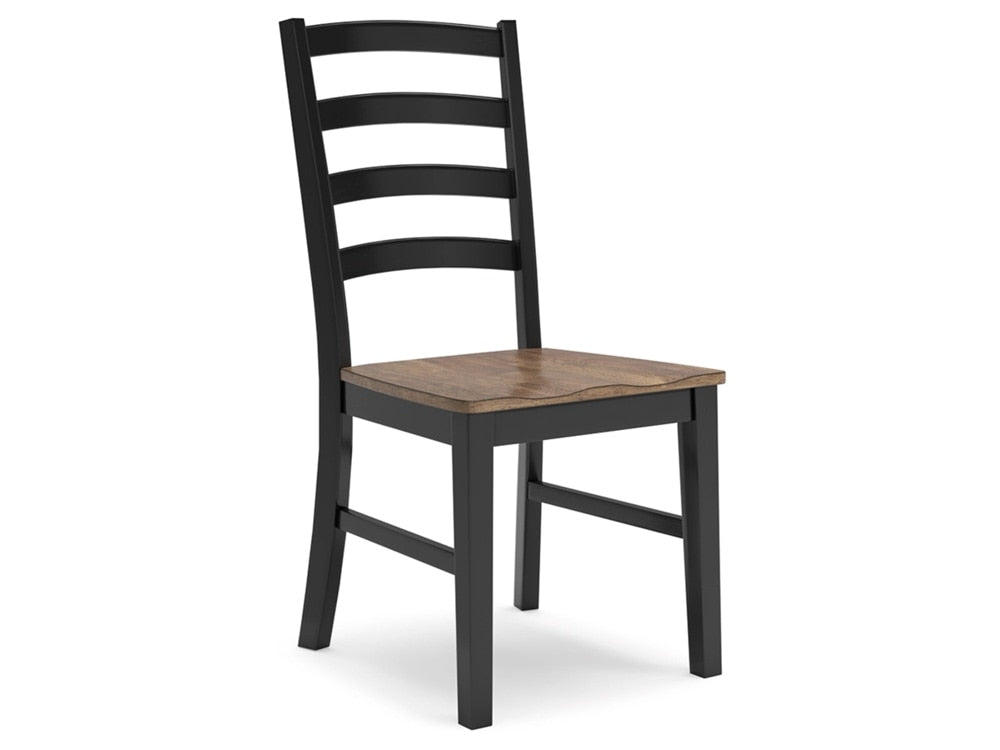 Signature Design by Ashley - Wildenauer Dining Room Side Chair (Set Of 2) in Brown/Black - D634-01 veiw 3