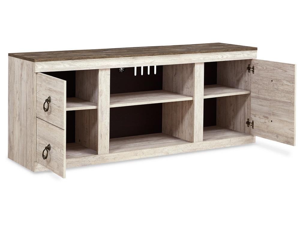 Signature Design by Ashley - Willowton 60in TV Stand in Whitewash - EW0267-268 veiw 3